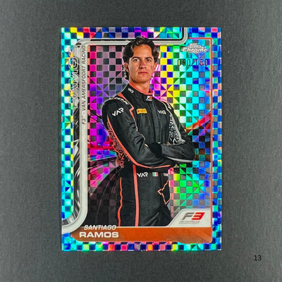 2025 Topps Chrome F1 #59 Santiago Ramos Blue Checker Refractor /150