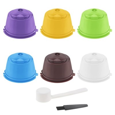 Reusable Coffee Capsule for Nescafe Dolce Gusto Brewers, 6 Multi_color_6PC