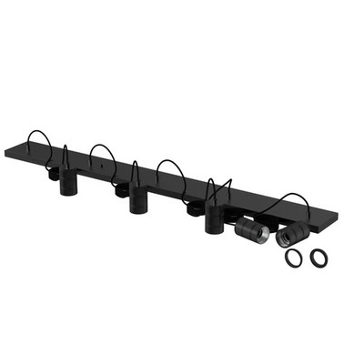 Calex Kabelset Lampenfassung E27 Deckenlampe 5x 14 x 130 cm Schwarz