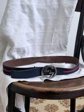 Gucci Big Buckle Leather Belt