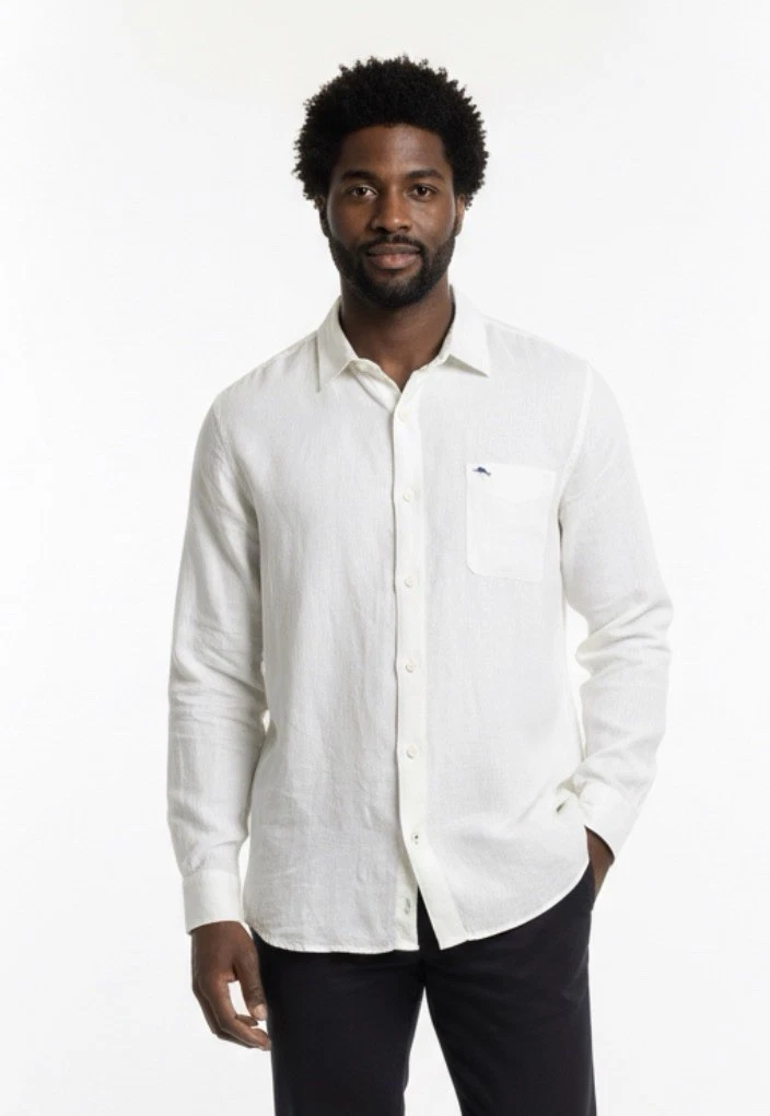 Tommy Bahama 25 Years Of Paradise 100% Linen Shirt Mens Size 2XLT Cream Casual
