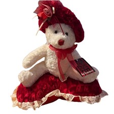 Dan Dee Collector's Choice White Plush Musical Teddy Bear, Valentines Day