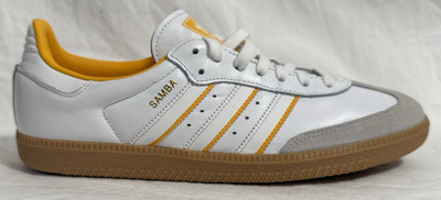 Adidas Originals Samba OG Crew Yellow Indoor Soccer Shoes ID1479 Mens Sz: 9.5