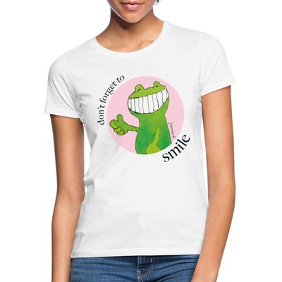 Janosch Günter Kastenfrosch Don't Forget To Smile Frauen T-Shirt