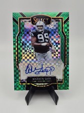 2018 Select Warren Sapp Auto /3 Green Prizm SP-WS