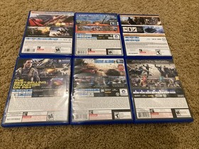 Sony PS4 PlayStation 4 Slim 500GB Black Console Bundle W/Cords & Games - Tested!