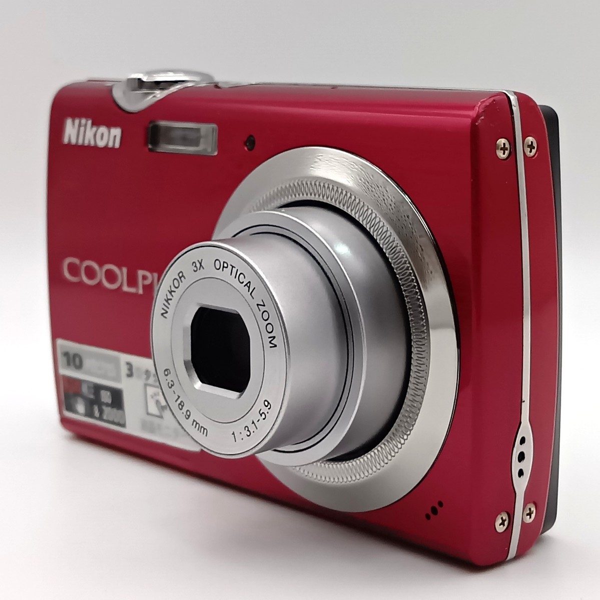 Nikon COOLPIX S230 Rose Red 10MP Near Mint Complete w/Box Manual