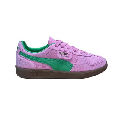 Puma Women s Pink & Green Suede Lace Up Casual Palermo Sneakers Size 8