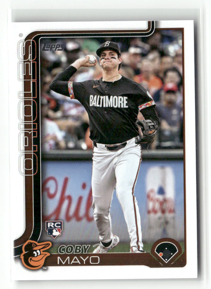 2025 Topps #20 Coby Mayo BASE RC ROOKIE ORIOLES