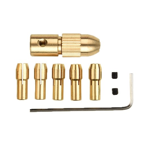 8pcs Messingbohrfutter-Spannzangenstück Für Dremel-Drehwerkzeugadapter 0,5-3mm - Bild 4 von 14