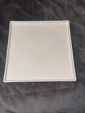 CB2 Square Plate White 9.25” Crate & Barrel