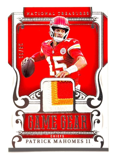 2025 Panini National Treasures Patrick Mahomes II Game Gear Patch /99