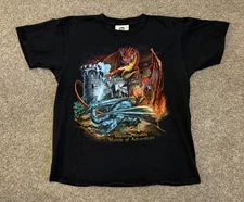 Dueling Dragons Universal Studios Vintage 1999 T-Shirt Adult Medium
