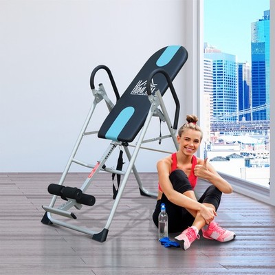 Neu Gravity Inversionstisch Premium klappbar Fitness Stahl hängend Trainingsbank
