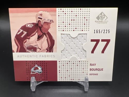 2002-03 SP Game Used Authentic Fabrics JERSEY Ray Bourque #AF-BQ Avalanche /225