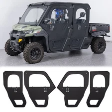 KEMIMOTO Cab Enclosure Doors for Can-Am Defender MAX HD 7/8/9/10 Framed Door Kit