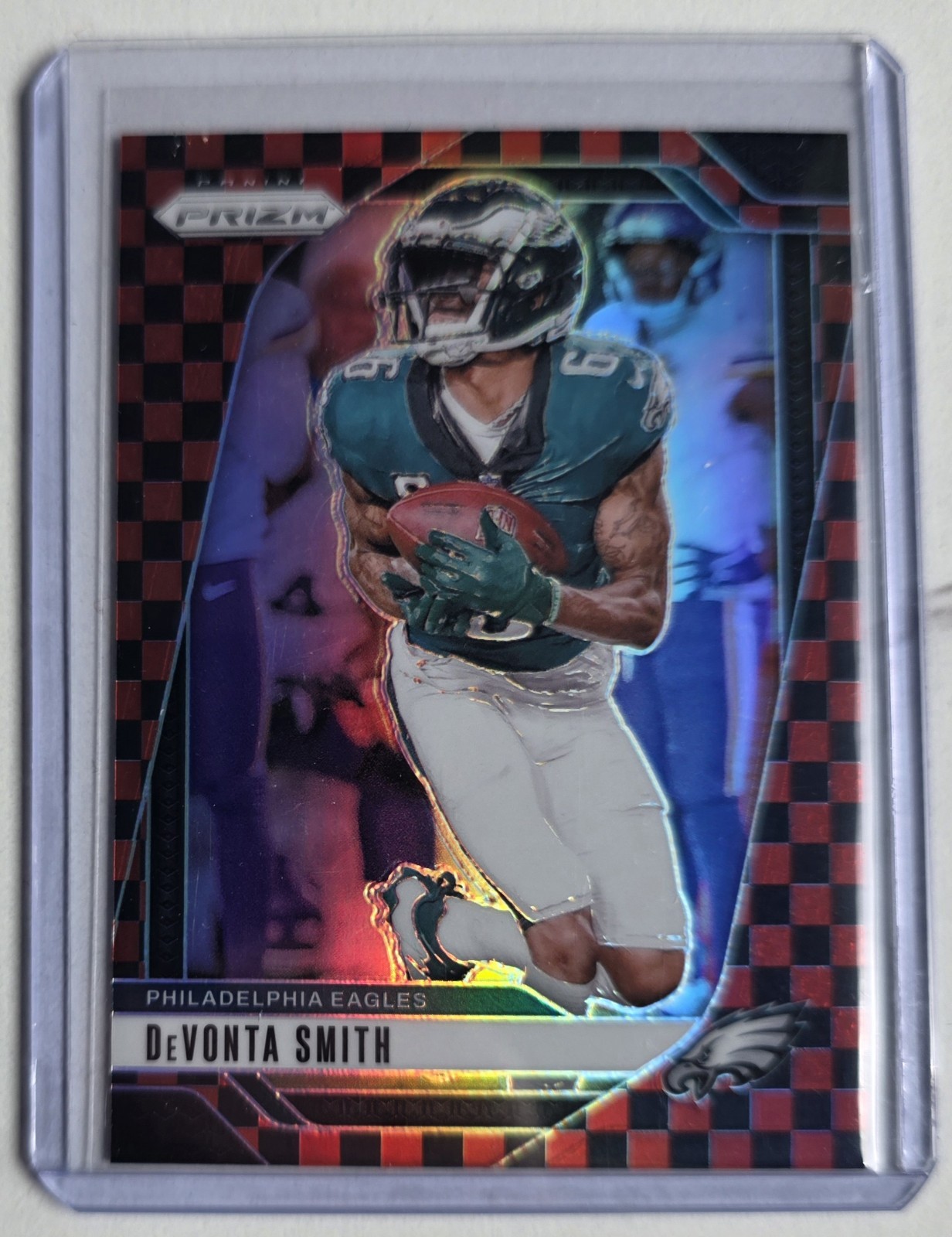 2024 Panini Prizm - Devonta Smith #234 Black & Red Checker Prizm