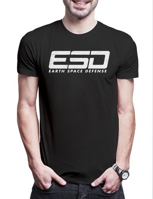 Earth Space Defense Logo II Herren T-Shirt Invasion Independence Alien Day Movie