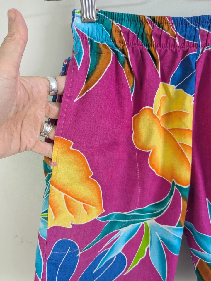 Винтажные гавайские шорты 80-х Jams World Surf Line на шнурке для детей мальчиков девочек L M - Изображение 4 из 4