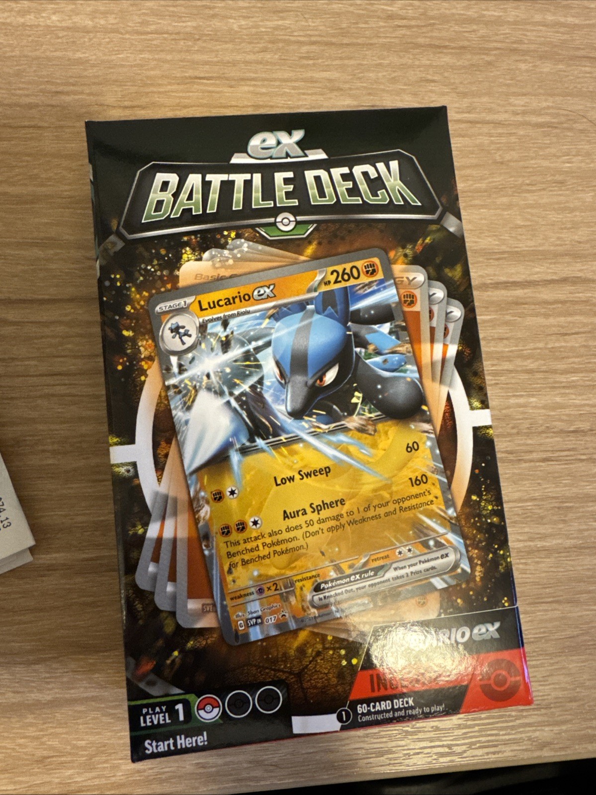 Pokemon TCG ex Battle Deck - Lucario ex - Factory Sealed Box 60 Card Deck +