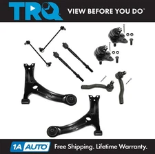 TRQ 10 pc Kit Control Arm Ball Joint Tie Rod Sway Bar Link LH RH for Corolla New