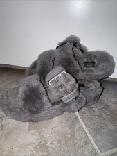 UGG Australia Fuzzy Yeah Slide Slippers Soft Sheepskin Shearling Slip Ons Size 5