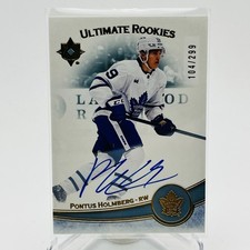 Pontus Holmberg Auto /299 Ultimate Collection 2022-23 Base Update 103 Rookies