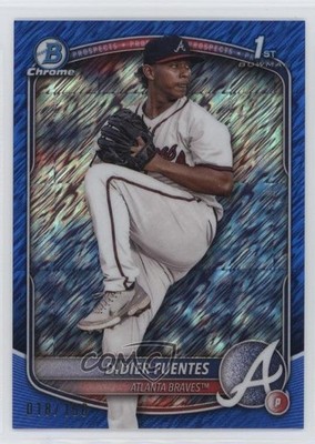 2025 Bowman Chrome Prospects Blue Shimmer Refractor /150 Didier Fuentes 11s9
