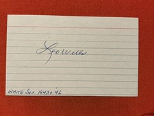Leo Wells   MLB: 1942 Chicago White Sox   Aut...