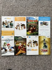 Lot Of 8 Nintendo Wii Manuals