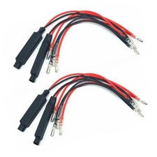4 PCS Motorcycle LED Turn Signal Decoder Load Resistors, 10W 10 Flash Fix
