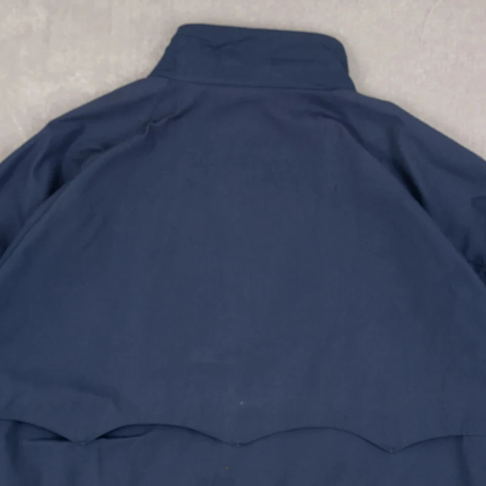 Vintage 90s Full Zip Harrington Workwear Jacket XXL Men's Blue Americana - Image 4 of 4