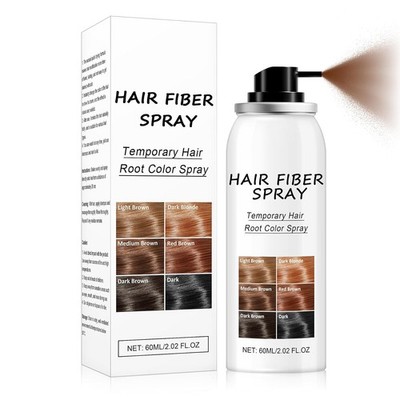 Gray Root Touch Up Spray Temporary Hair Color Cover Instant Coverage White