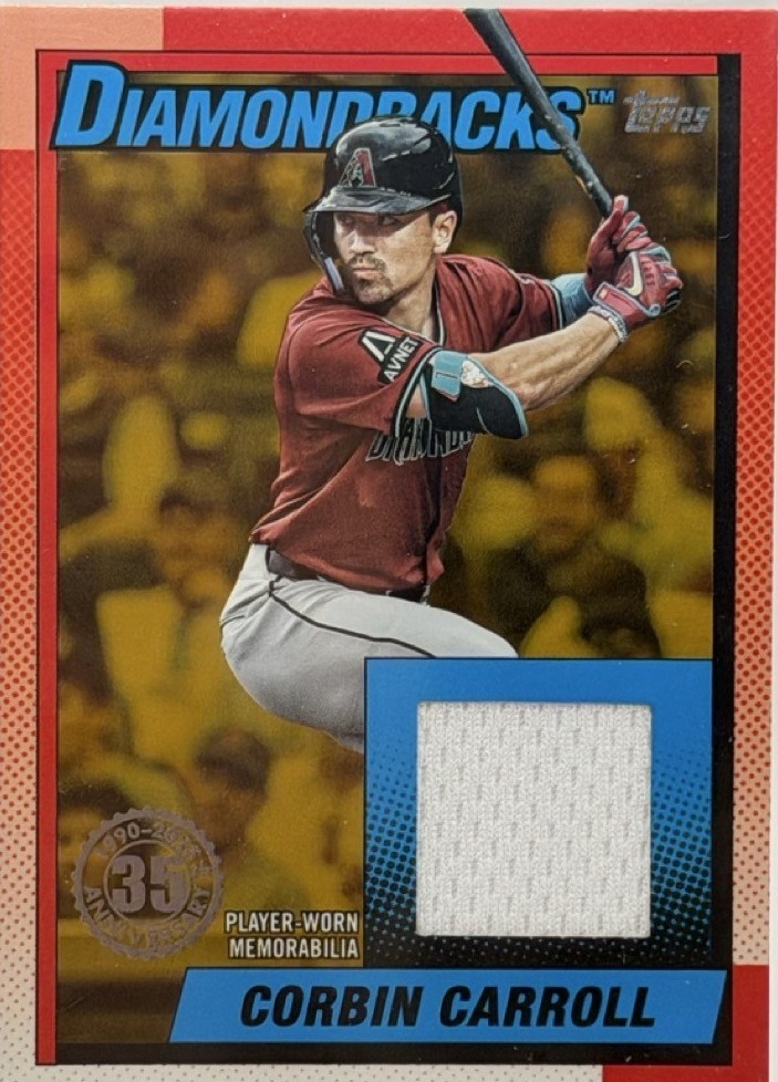 2025 Topps Update Series - 1990 Topps Baseball Relics Corbin Carroll ...