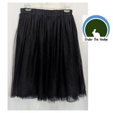 Handmade Black Tulle Layered Skirt Fits Medium M1 Whimsigoth Party Dark Coquette