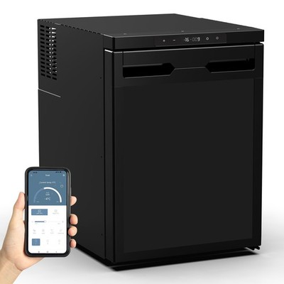 US 50L Mini Refrigerator AC110 DC 12V Fridge 1.77cu ft RV Refrigerator for Truck