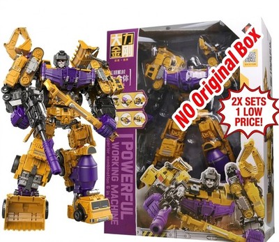 2X Devastators Yellow 15'' 44cm NEW NO BOX! Not NBK Mecha Invasion* Gravity 5 N 1