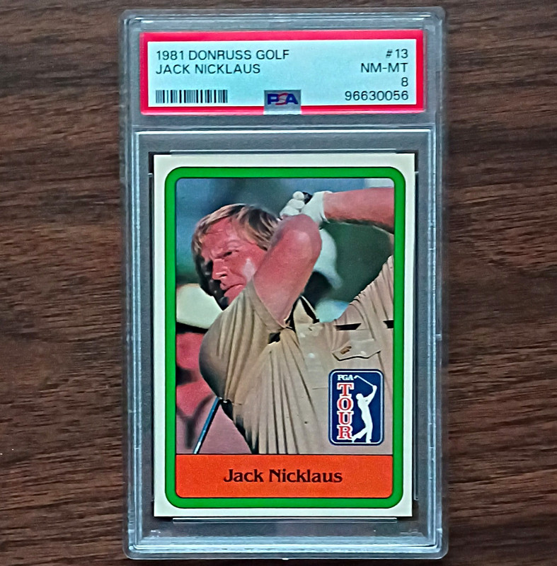Donruss 1981 Golf Stars Jack Nicklaus #13 Rookie PSA Graded Base Card