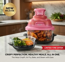 Friteuse sans huile portable NINJA - CRISPI - Récipients 1,4L et 3,8L - 4 progra