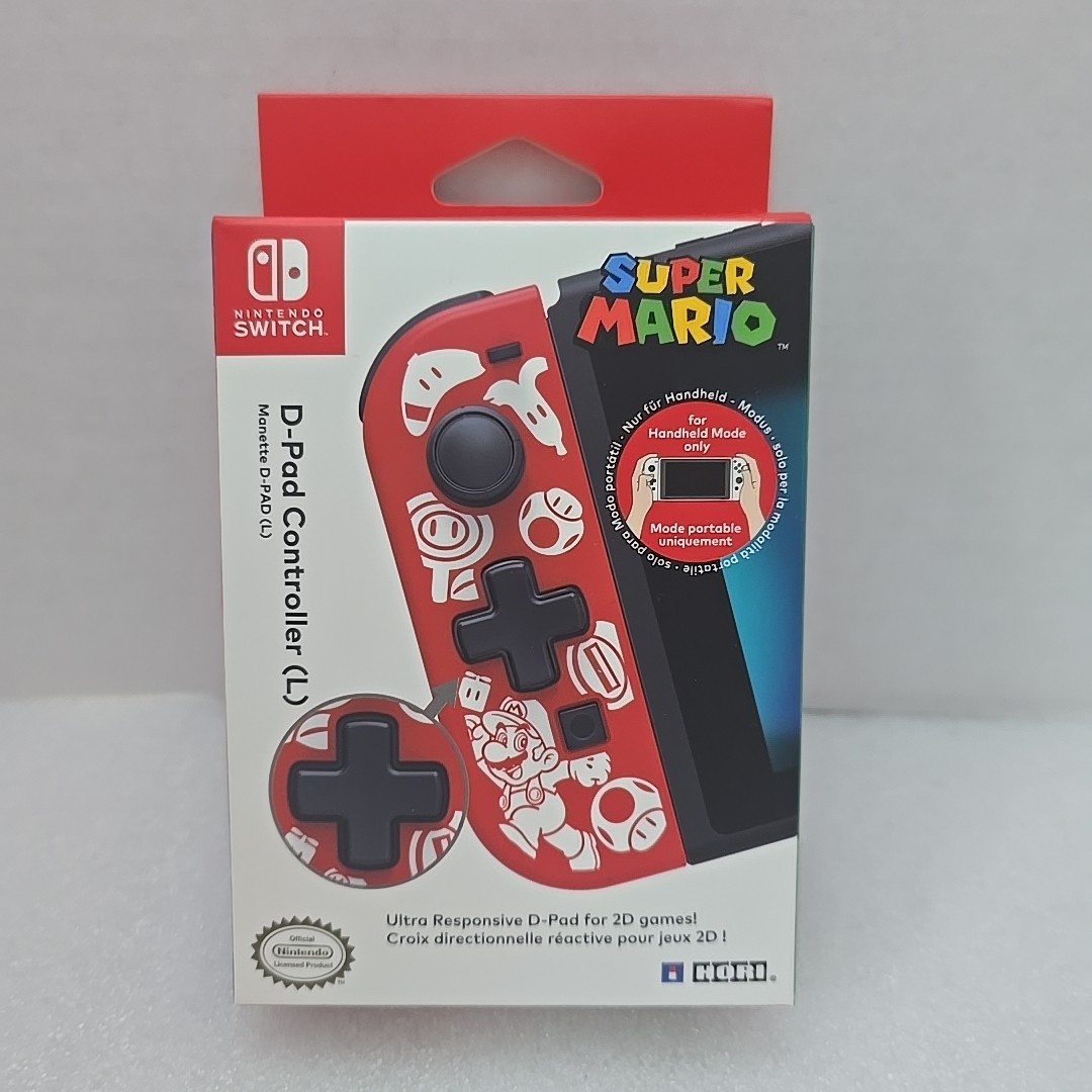 New Seald Hori Nintendo Switch D-Pad Controller (L) - Super Mario Version Rare.