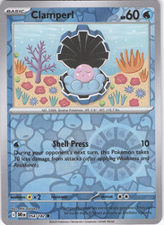 Clamperl 054/182 Destined Rivals Reverse Holo Common