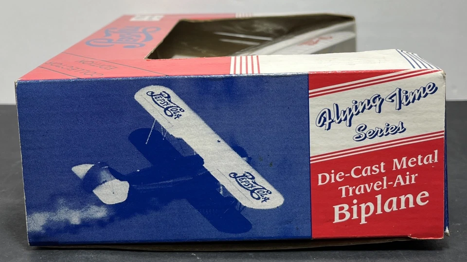 Arch Inc. Flying Time Series Pepsi-Cola Biplane Collector Edition Die-Cast 1995 - Image 2 of 4