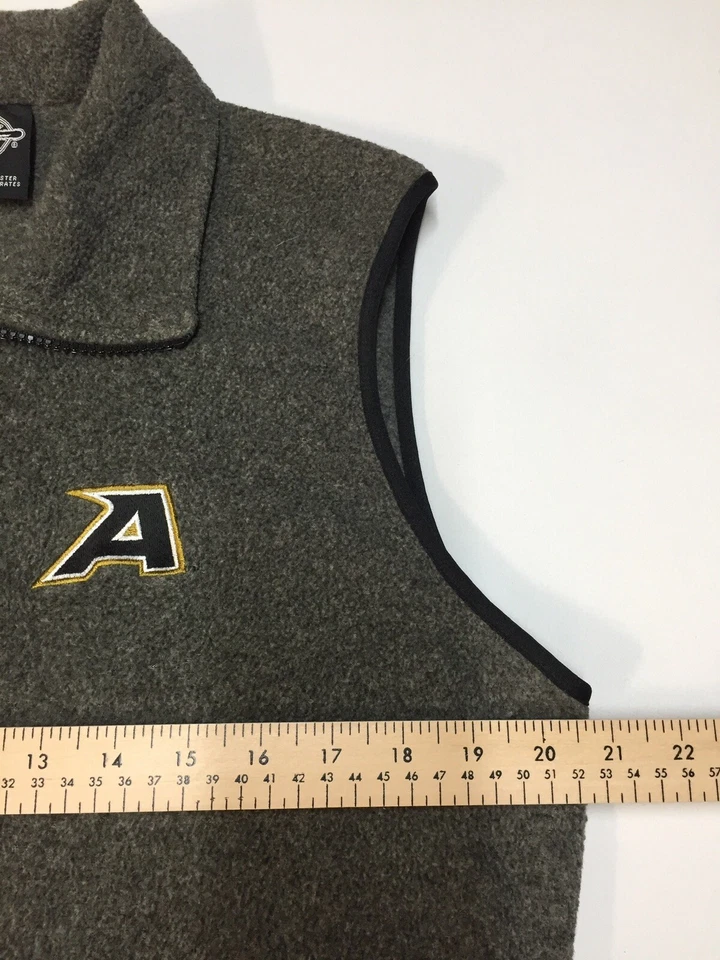 Chaleco Ejército Negro Caballeros Performance Polar Cremallera Frontal Talla S Pecho 41” Bolsillos Usado en Excelente Condición Foto 4 de 4