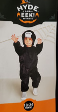 Hyde and Eek Halloween Gorilla Toddler Jumpsuit Costume Size 18-24 mos Zip NWT