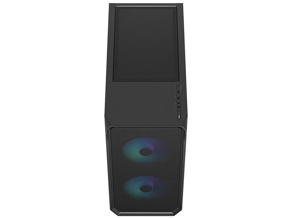 Fractal Design Focus 2 RGB Black ATX mATX Mini ITX Clear Tinted Tempered Glass M - Image 3 of 4