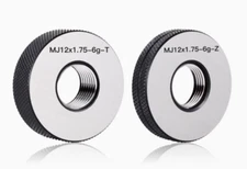 New  1set  MJ 12 X 1.75mm    6G T Z thread ring gauge Right  hand