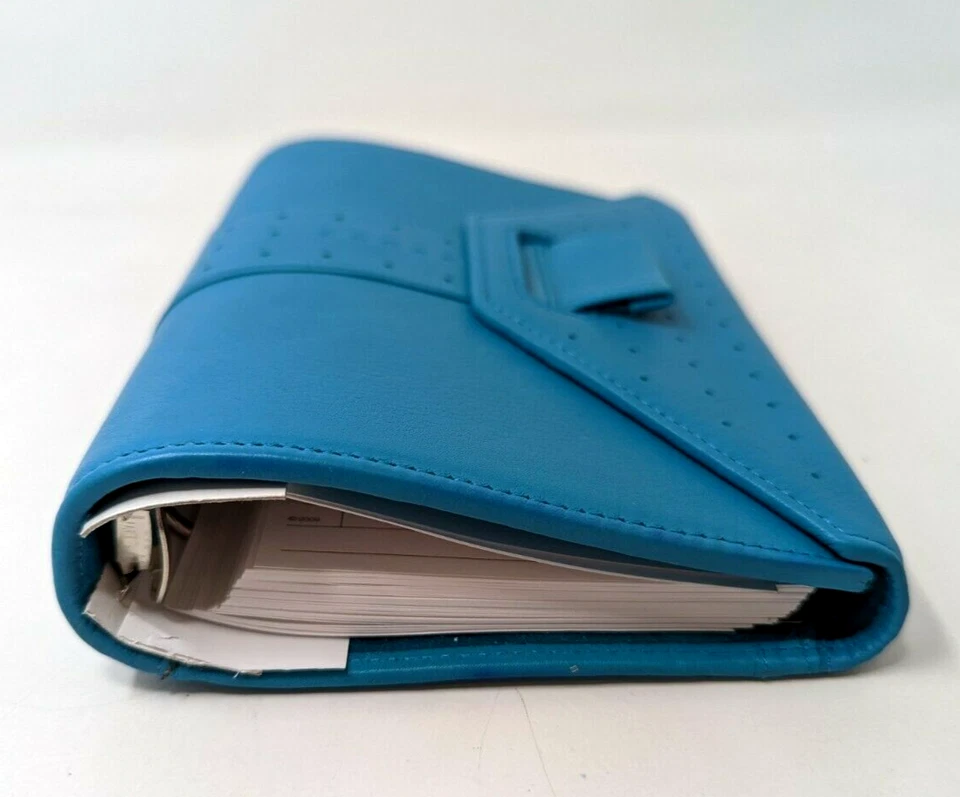 Nuevo De Colección 2010 Cruz Autocross Cuero Turquesa Agenda Personal y Pluma PL22 Foto 3 de 4