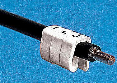 THOMAS & BETTS SMS394-9-K, Wire Sleeve Marker, 12 to 4 AWG, Legend K, 1pc