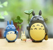 3PCS Studio Ghibli Totoro Resin Figure Figurine Model Toy Cake Topper Decoration