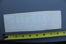 Surfing What a Life White Original VXXLB Vintage Surfing STICKER Window DECAL